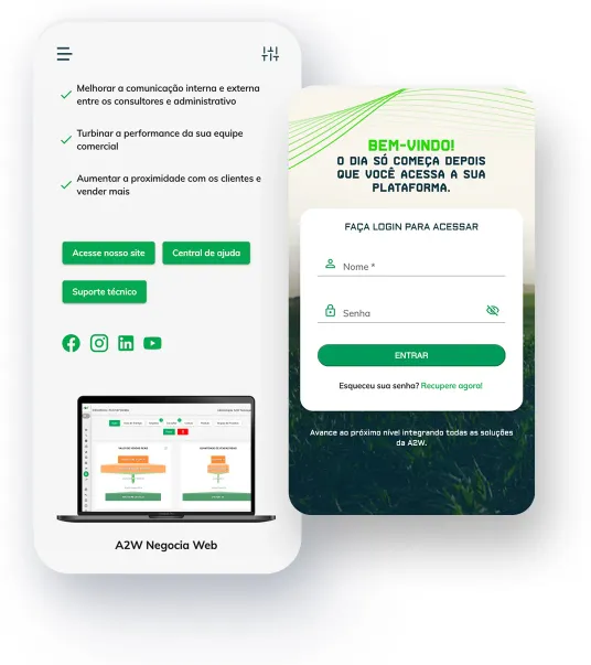 App A2W Negócia Web